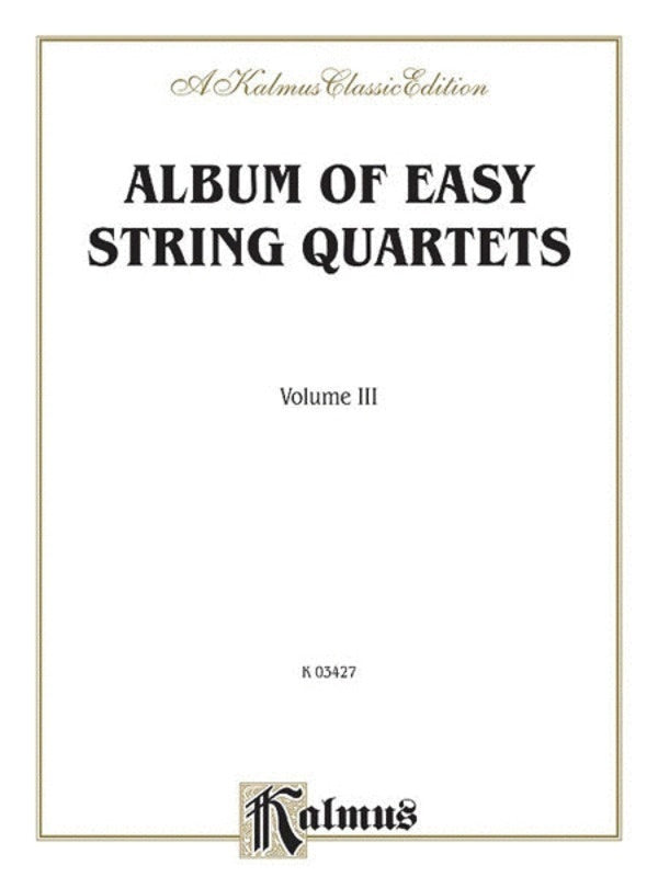 ALBUM OF EASY STRING QUARTETS VOL 3
