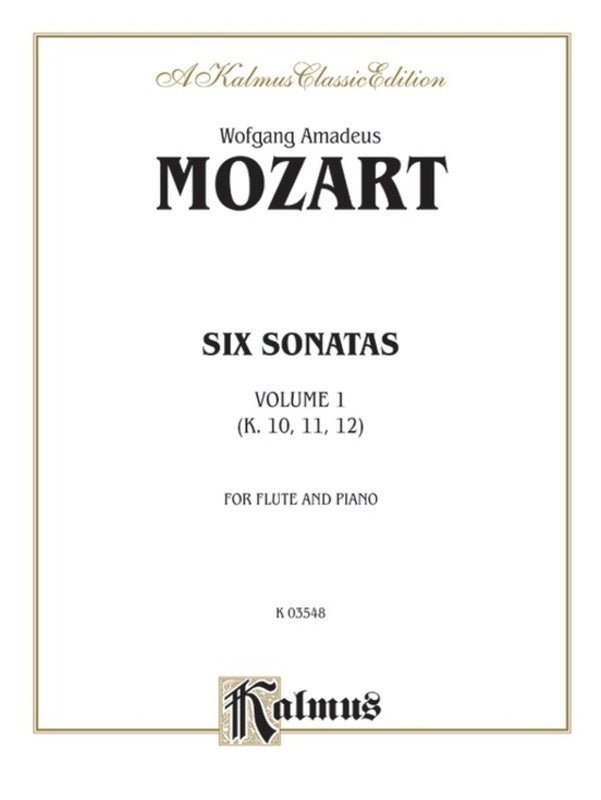 MOZART - 6 SONATAS VOL 1 K 10 TO 12 FLUTE/PIANO
