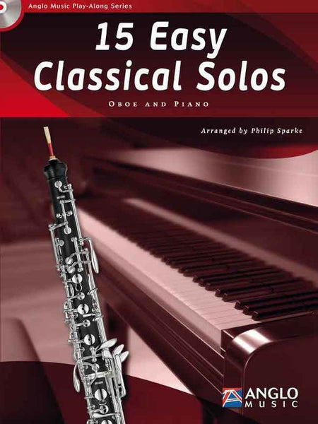 15 EASY CLASSICAL SOLOS OBOE BK/CD