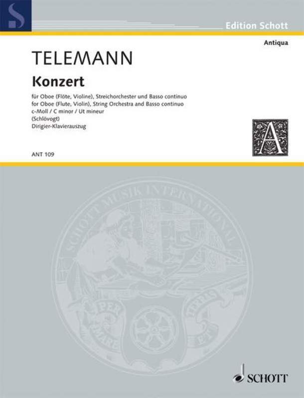 TELEMANN - CONCERTO C MINOR TWV 51:C1 OBOE/PIANO