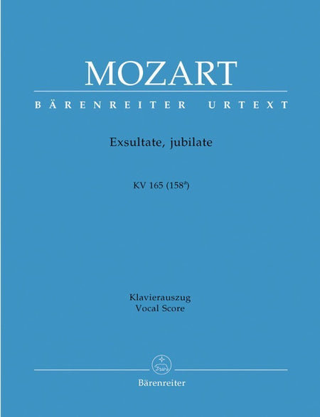 MOZART - EXSULTATE JUBILATE K 165 VOCAL SCORE