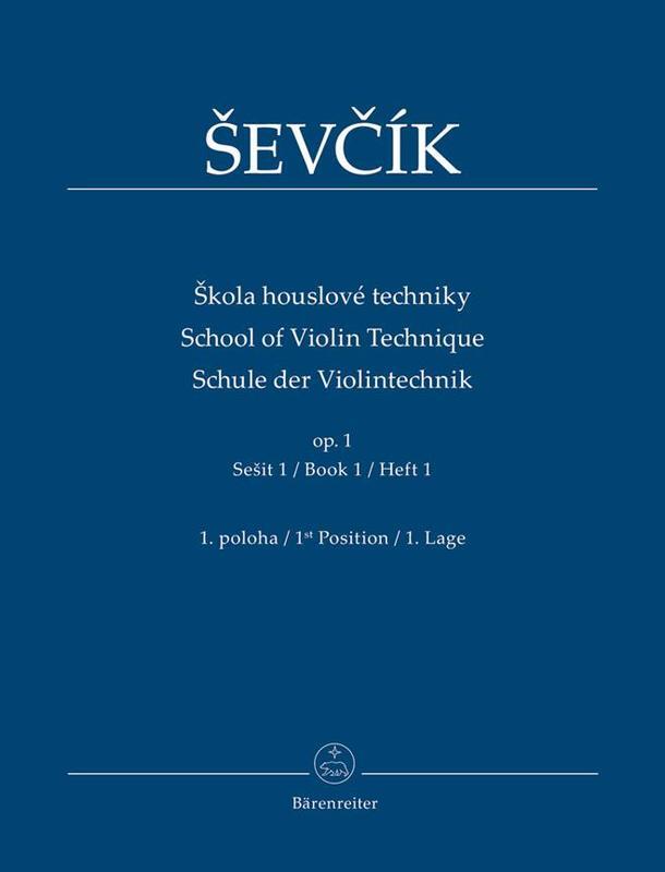 SEVCIK - SCHOOL OF VIOLIN TECHNIQUE OP 1 BK 1