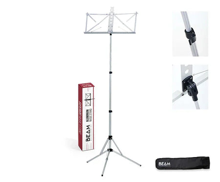 BEAM MUSIC STAND-ALUMINIUM DELUXE  SILVER BM6