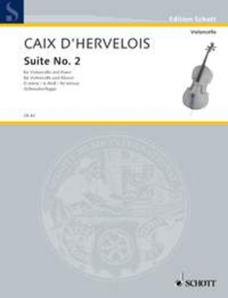 D'HERVELOIS - SUITE NO 2 D MINOR CELLO/PIANO