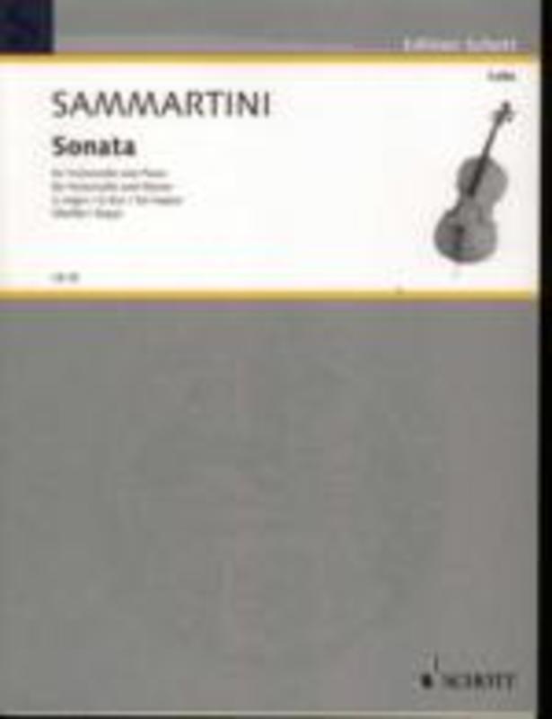 SAMMARTINI - SONATA G MAJOR CELLO/PIANO