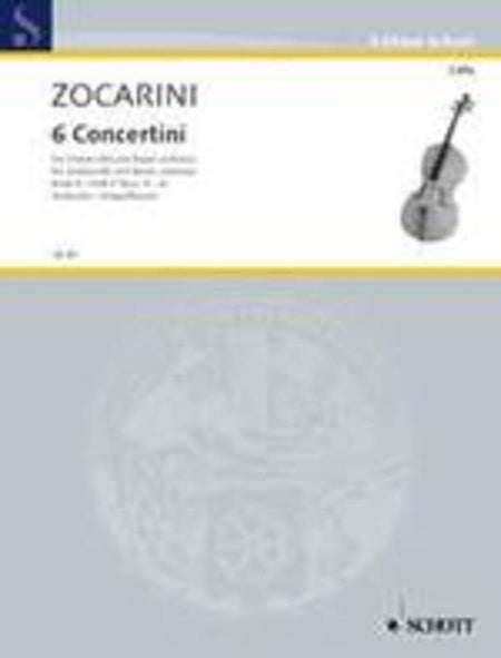 ZOCARINI - 6 CONCERTINI BK 2 NOS 4-6 CELLO/PIANO