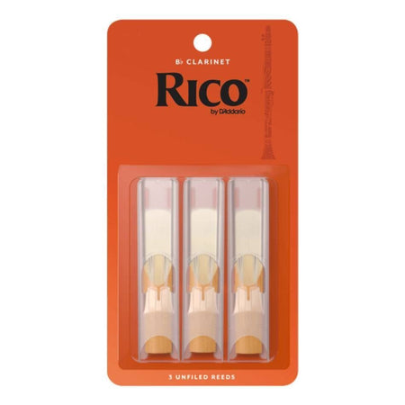 Rico  Bb Clarinet Reeds, Strength 2.5, 3-pack