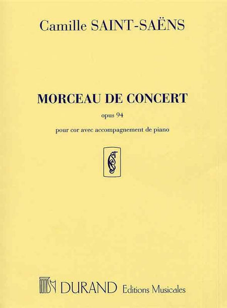 SAINT-SAENS - CONCERTPIECE OP 94 FRENCH HORN/PIANO