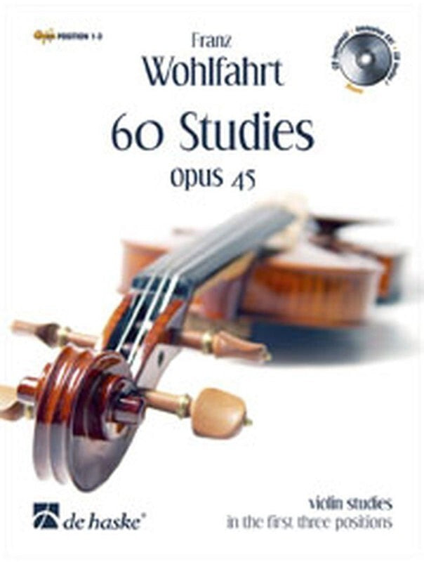 WOHLFART - 60 STUDIES OP 45 VIOLIN BK/2CDS
