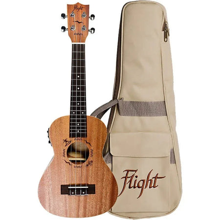 FLIGHT DUC323 CONCERT ELECTRO ACOUSTIC UKE W/BAG