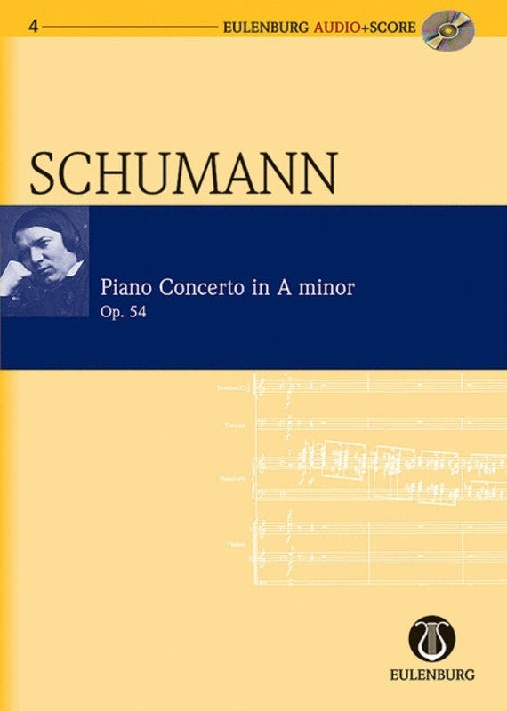 SCHUMANN - PIANO CONCERTO A MIN OP 54 STUDY SCORE BK/CD