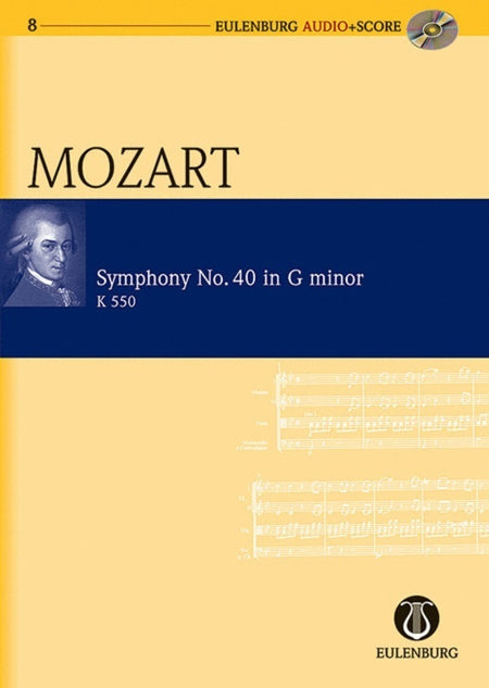 MOZART - SYMPHONY NO 40 G MIN K 550 STUDY SCORE BK/CD