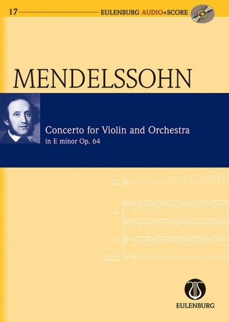MENDELSSOHN - VIOLIN CONCERTO E MIN STUDY SCORE BK/CD
