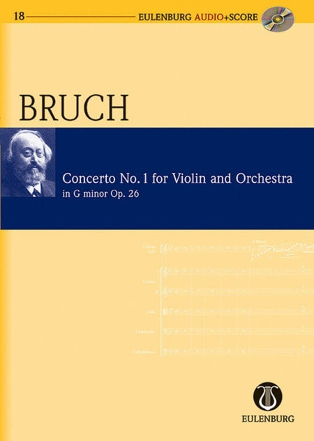 BRUCH - VIOLIN CONCERTO NO 1 G MIN STUDY SCORE BK/CD