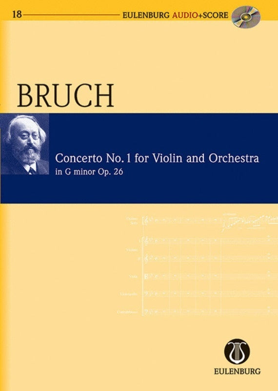 BRUCH - VIOLIN CONCERTO NO 1 G MIN STUDY SCORE BK/CD