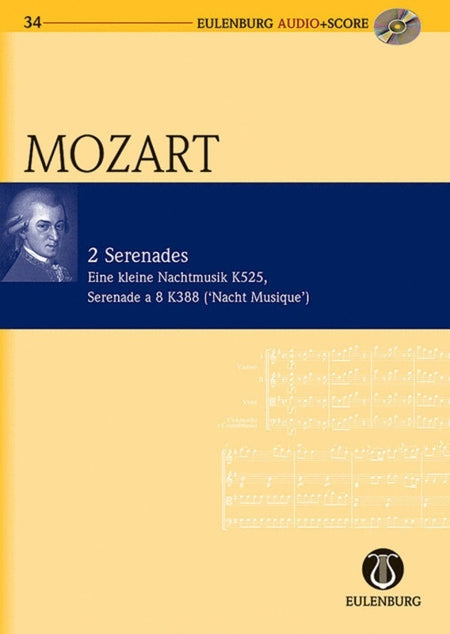 MOZART - NIGHT MUSIC K 525 OCTET K 388 STUDY SCORE BK/CD