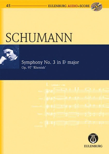 SCHUMANN - SYMPHONY NO 3 OP 97 STUDY SCORE BK/CD