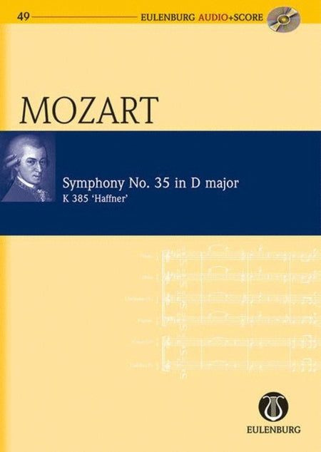 MOZART - SYMPHONY NO 35 K 385 HAFFNER STUDY SCORE BK/CD