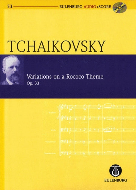 VARIATIONS ON ROCOCO THEME OP 33 STUDY SCORE BK/CD
