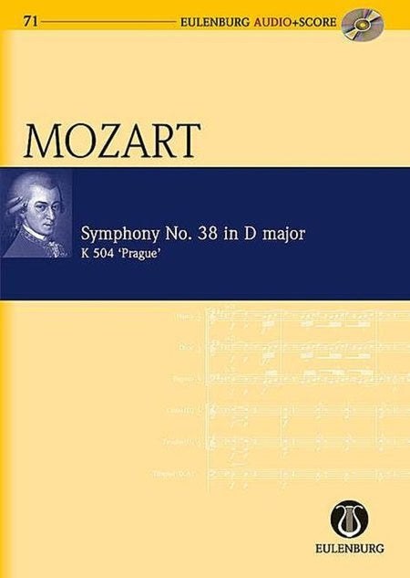 MOZART - SYMPHONY NO 38 K 504 PRAGUE STUDY SCORE BK/CD