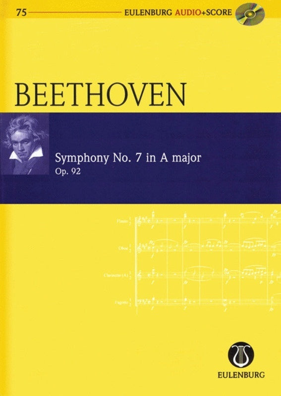 BEETHOVEN - SYMPHONY NO 7 A MAJ OP 92 STUDY SCORE BK/CD