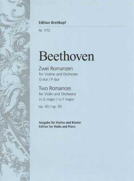 BEETHOVEN - ROMANCES OP 40 G OP 50 F VIOLIN/PIANO