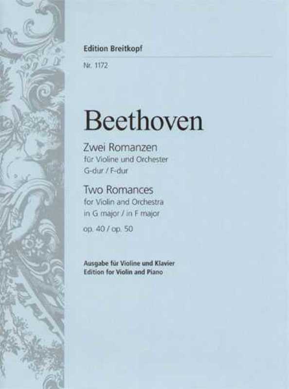 BEETHOVEN - ROMANCES OP 40 G OP 50 F VIOLIN/PIANO