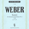 WEBER - CONCERTO NO 1 OP 73 F MIN CLARINET/PIANO