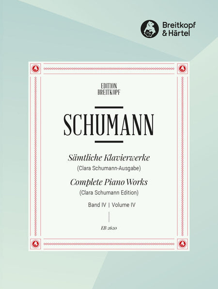 SCHUMANN - COMPLETE PIANO WORKS VOL 4