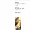 BRAHMS - SONATENSATZ SCHERZO C MIN OP POST VIOLIN/PIANO