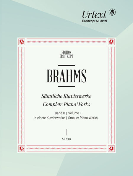 BRAHMS - COMPLETE PIANO WORKS VOL 2