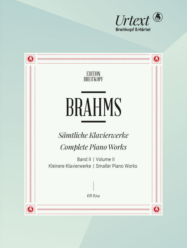 BRAHMS - COMPLETE PIANO WORKS VOL 2