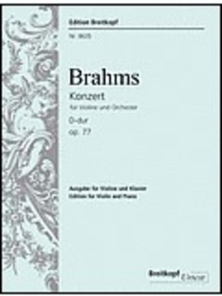 CONCERTO OP 77 D VLN/PNO URTEXT