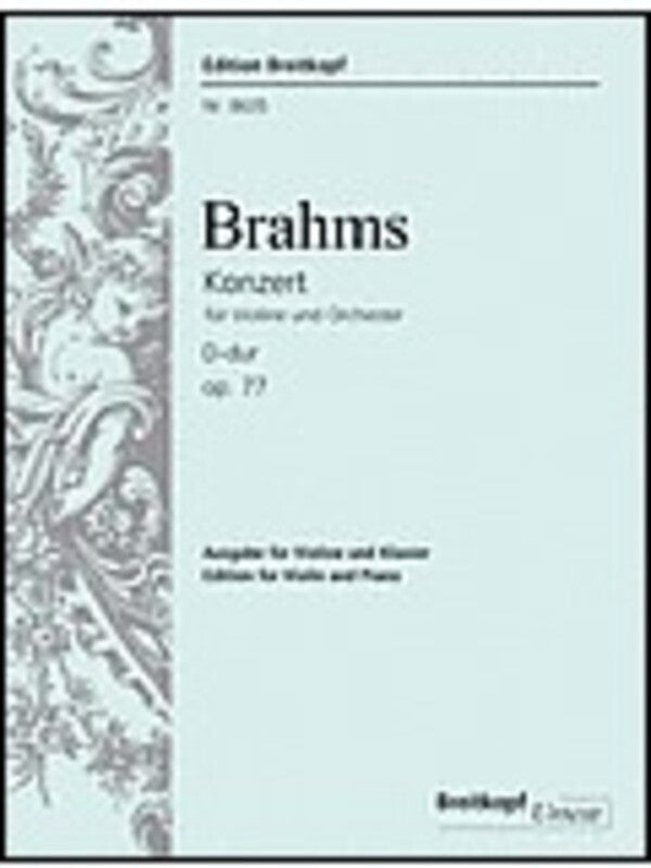 CONCERTO OP 77 D VLN/PNO URTEXT