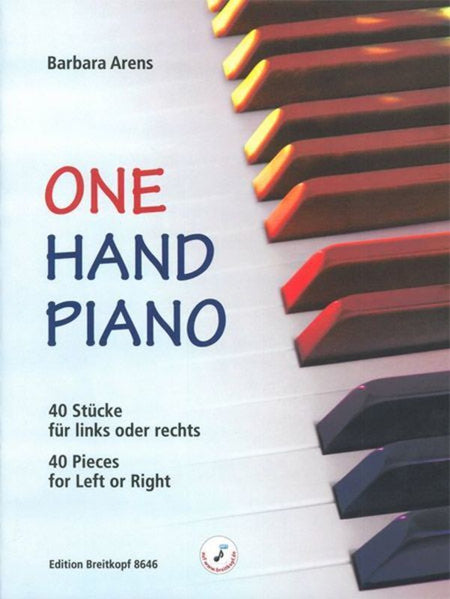 ARENS - ONE HAND PIANO 40 PIECES FOR LEFT OR RIGHT HAND