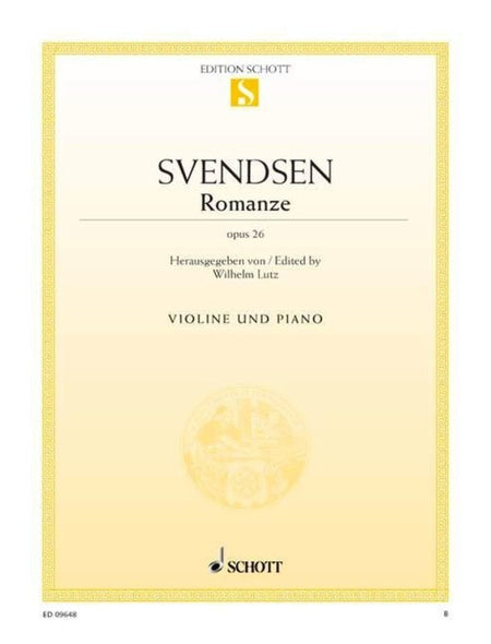 SVENDSEN - ROMANCE OP 26 VIOLIN/PIANO