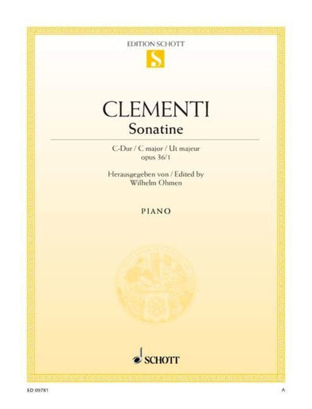 CLEMENTI - SONATINA C MAJOR OP 36 NO 1