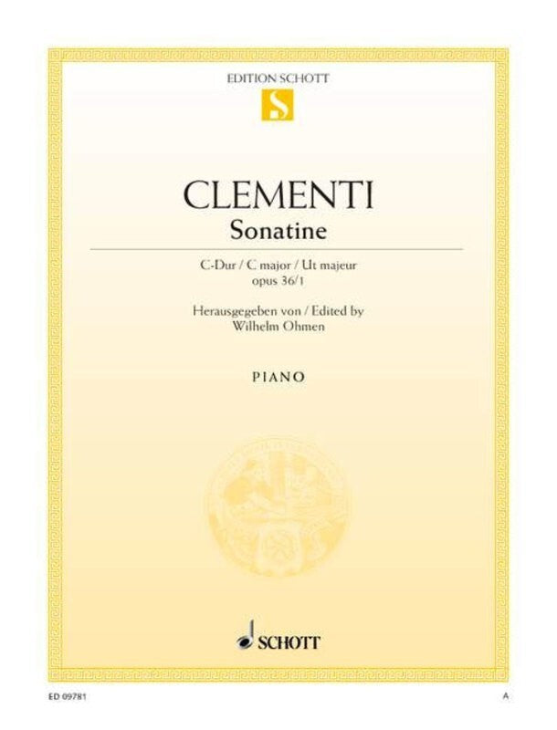 CLEMENTI - SONATINA C MAJOR OP 36 NO 1