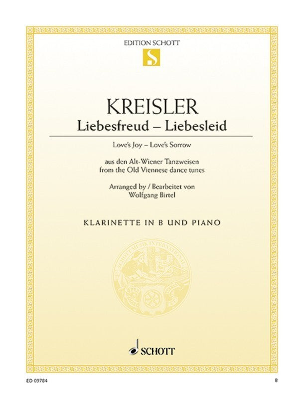 LIEBESFREUD LIEBESLEID CLARINET/PIANO