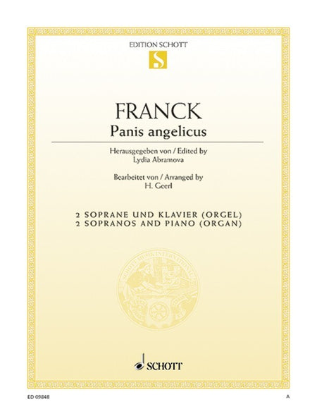 FRANCK - PANIS ANGELICUS 2 SOPRANOS/PIANO