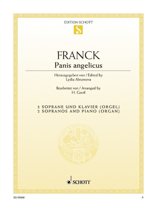 FRANCK - PANIS ANGELICUS 2 SOPRANOS/PIANO