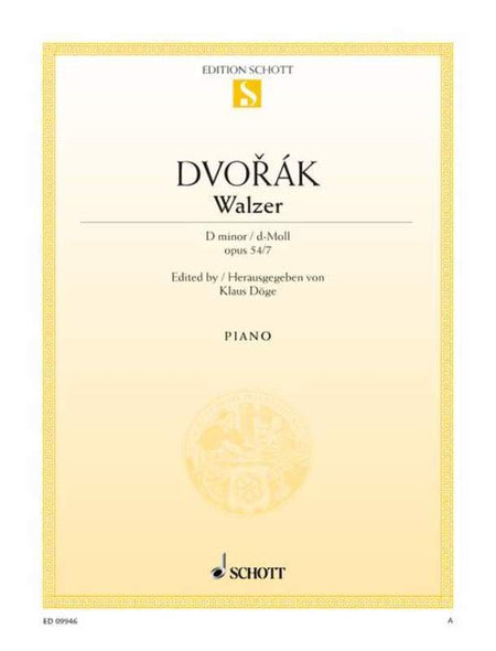 DVORAK - WALTZ D MINOR OP 54 NO 7 PIANO
