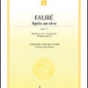 FAURE - APRES UN REVE OP 7 NO 1 VIOLIN/PIANO