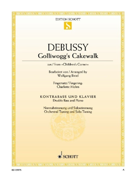 DEBUSSY - GOLLIWOGGS CAKEWALK DOUBLE BASS/PIANO
