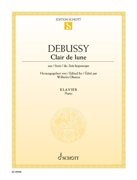 DEBUSSY - CLAIR DE LUNE FROM SUITE BERGAMASQUE FOR PIANO