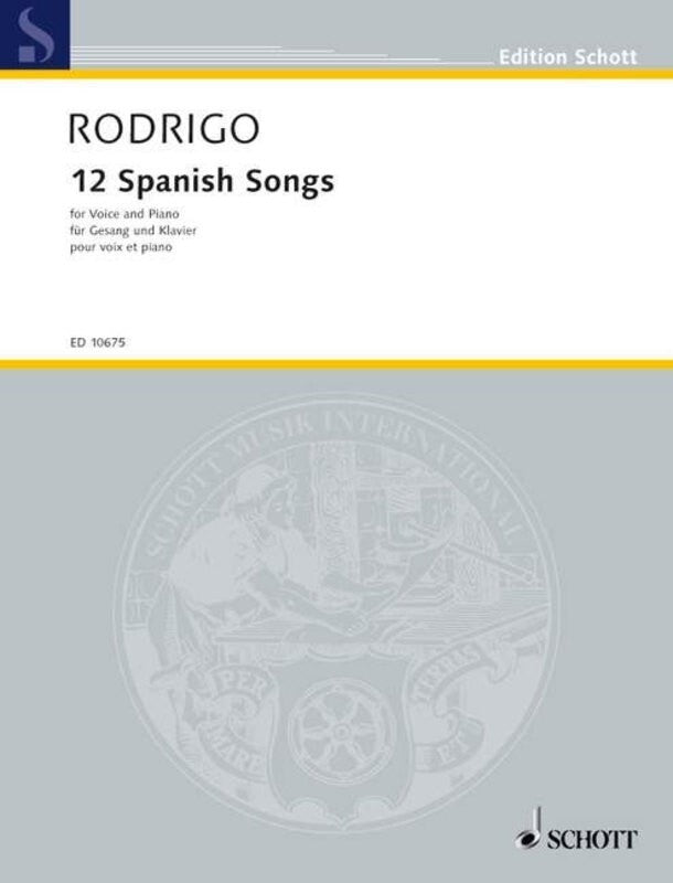 RODRIGO - 12 SPANISH SONGS