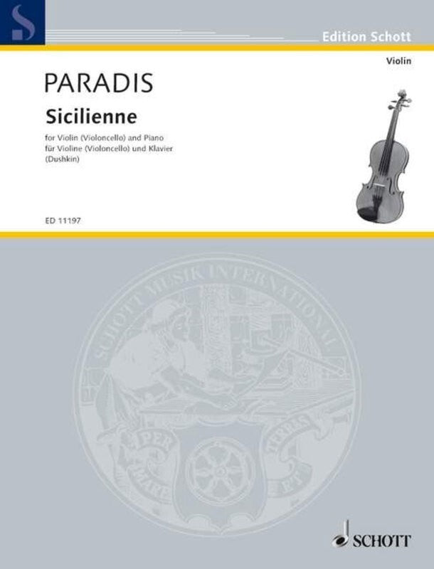 PARADIS - SICILIENNE FOR VIOLIN (CELLO)/PIANO