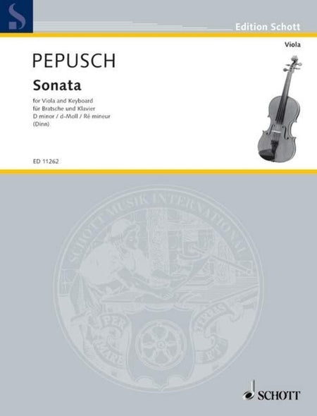 PEPUSCH - SONATA D MINOR VIOLA/PIANO