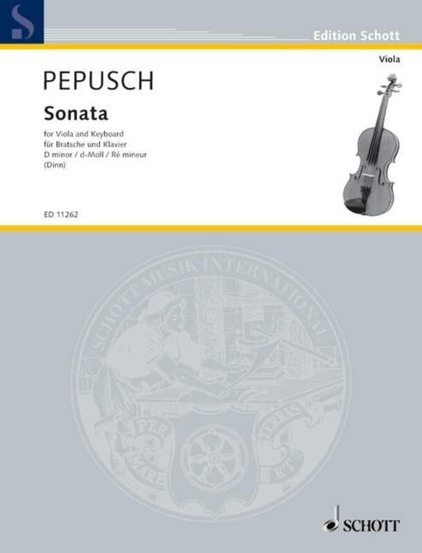 PEPUSCH - SONATA D MINOR VIOLA/PIANO