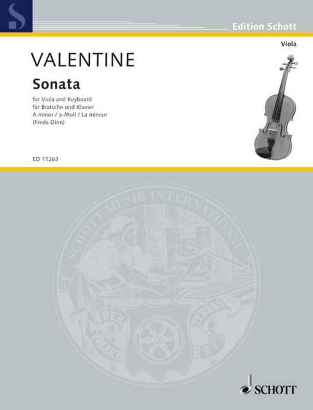 VALENTINE - SONATA A MINOR NO 9 VIOLA/PIANO